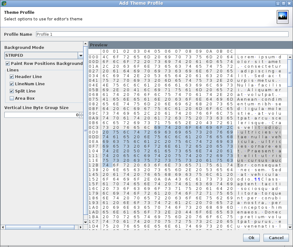 Add Theme Profile Add Theme Profile