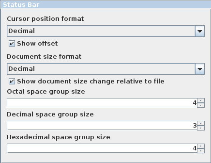 Code Area Options Code Area Options